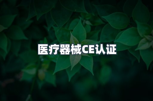 医疗器械CE认证